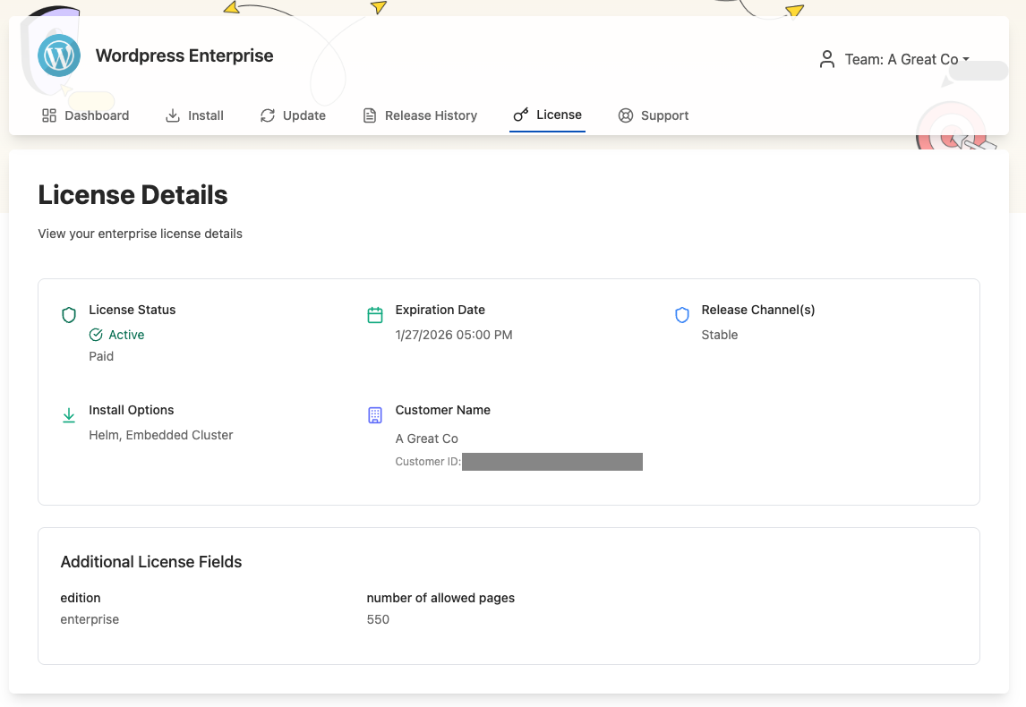 enterprise portal license details
